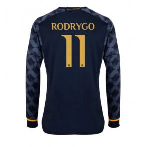 Real Madrid Rodrygo Goes #11 Koszulka Wyjazdowych 2023-24 Długi Rękaw